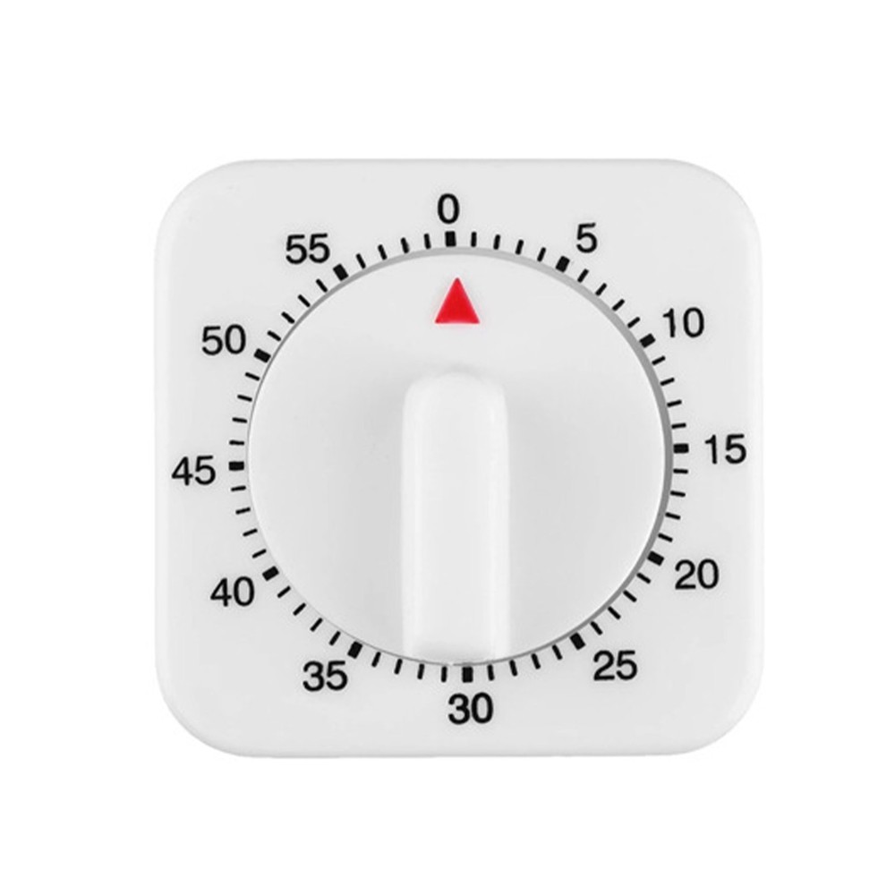 60 Minutes Timing Range Square Mechanical Timer Kitchen Cooking Alarm Tool