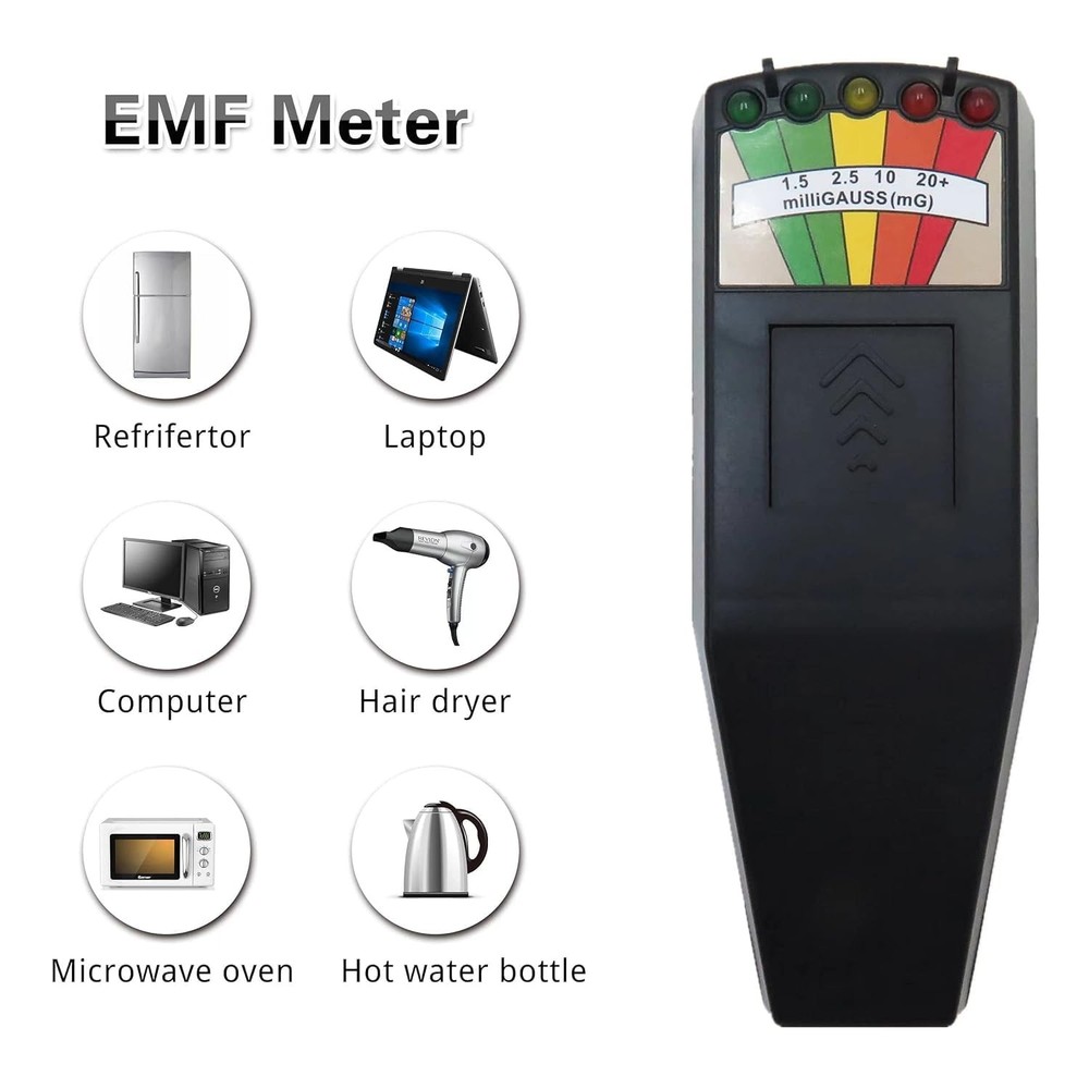 Paranormal Investigation Kit: EMF Meter & 4 Motion Activated Lights