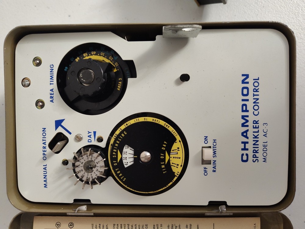 Champion AC-3 Vintage Sprinkler Control