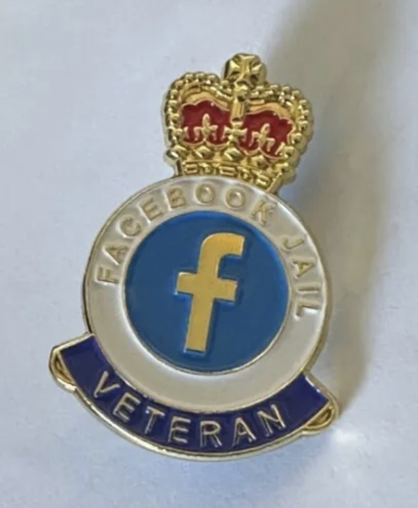 Facebook Jail Veteran Enamel pin