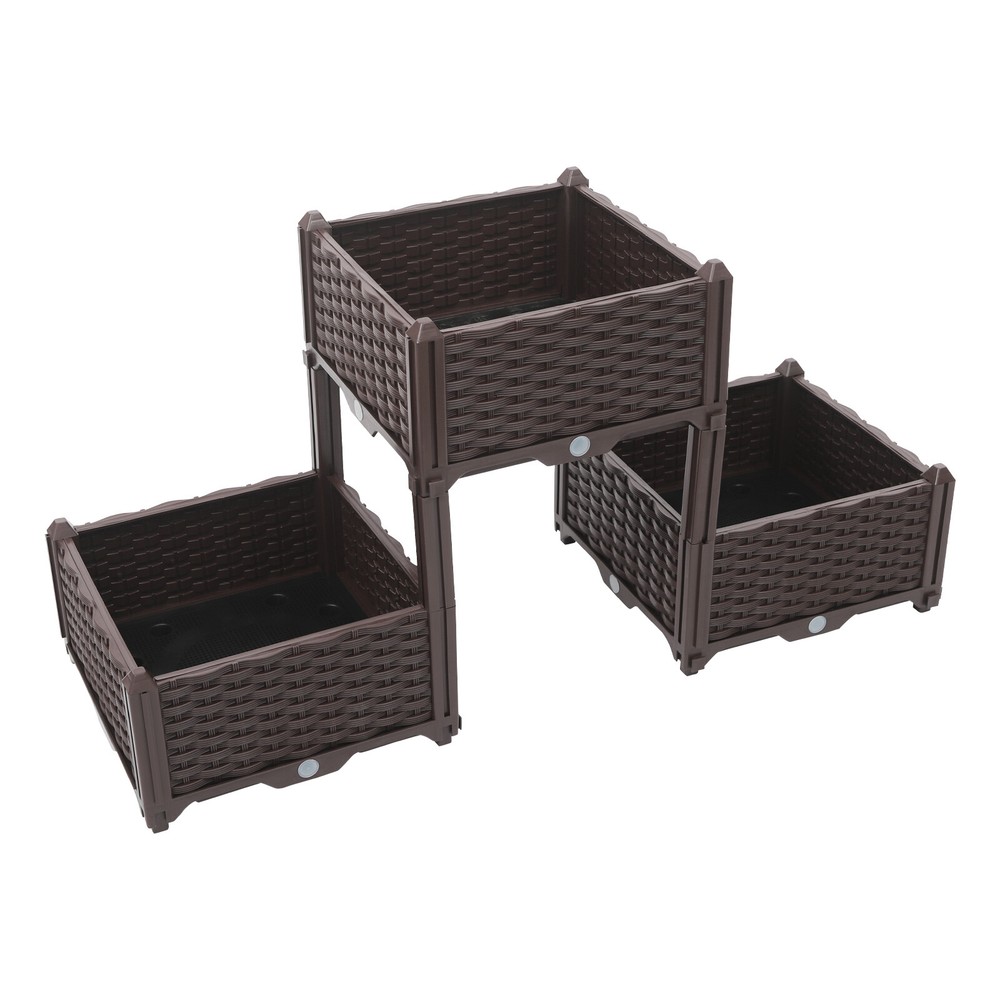 Plastic Planter Raised Bed Elevated Planter 5.91" Garden Box Raised Garden Bed