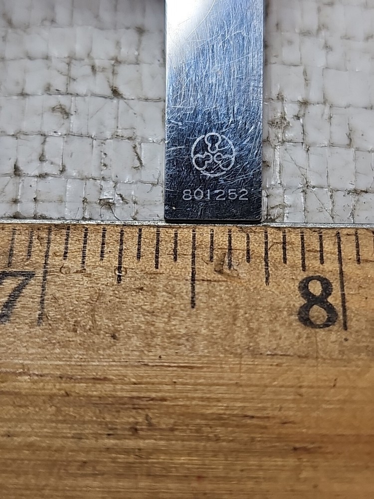 .134" Rectangular Gage Block .134 Gauge Block Std marked Bright Faces 801252