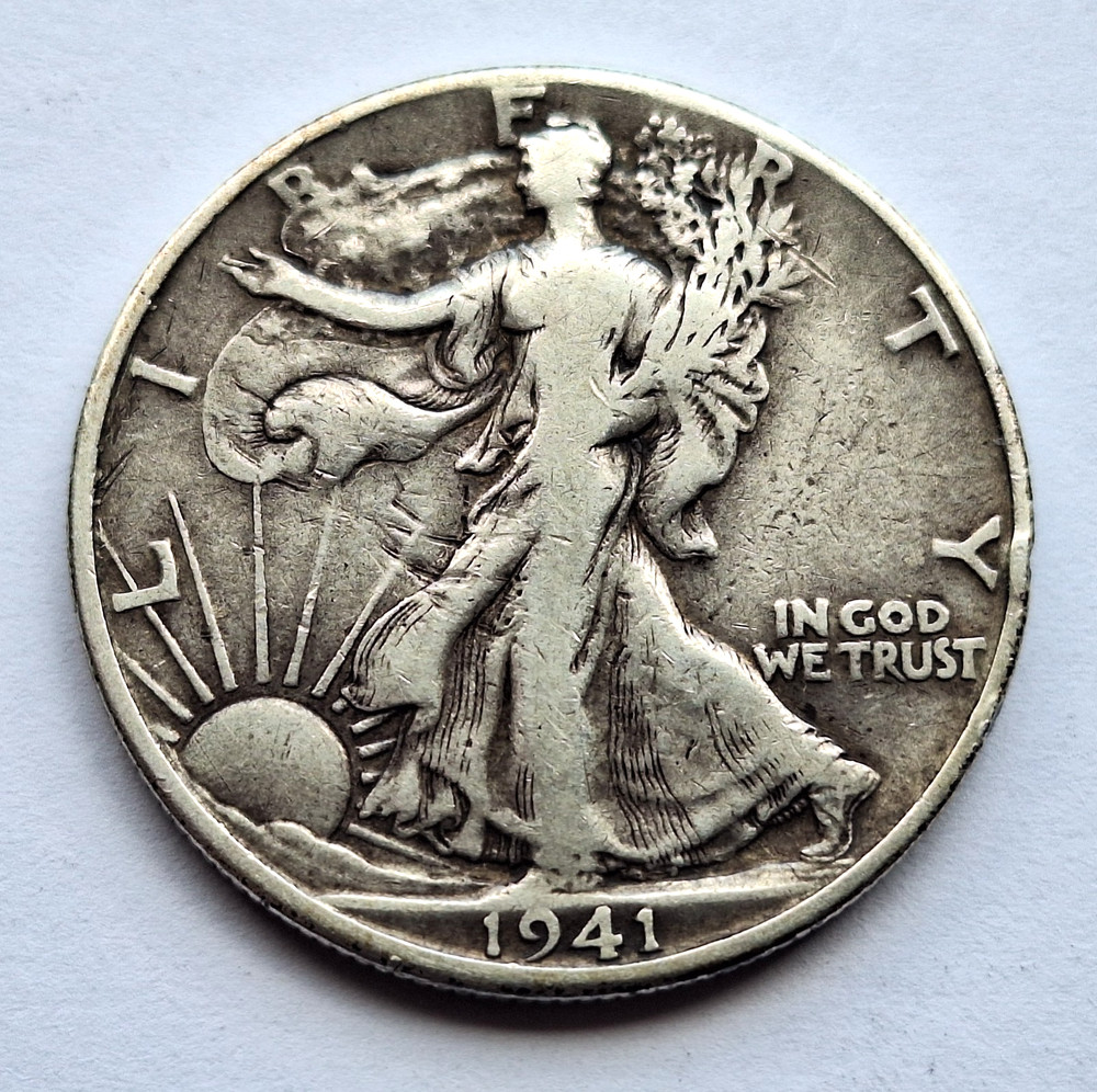 1941-D  Walking Liberty Silver Half Dollar