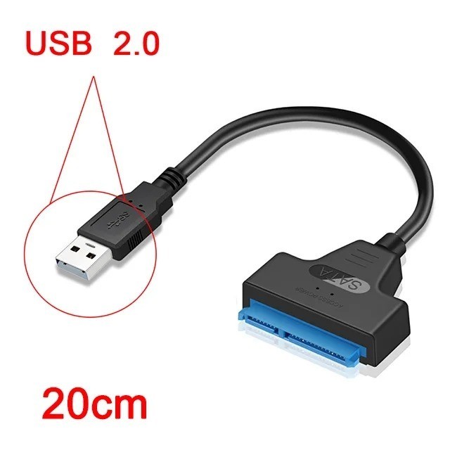 USB 3.0 SATA Adapter Cable 6Gbps 2.5" SSD HDD External Drive Connector