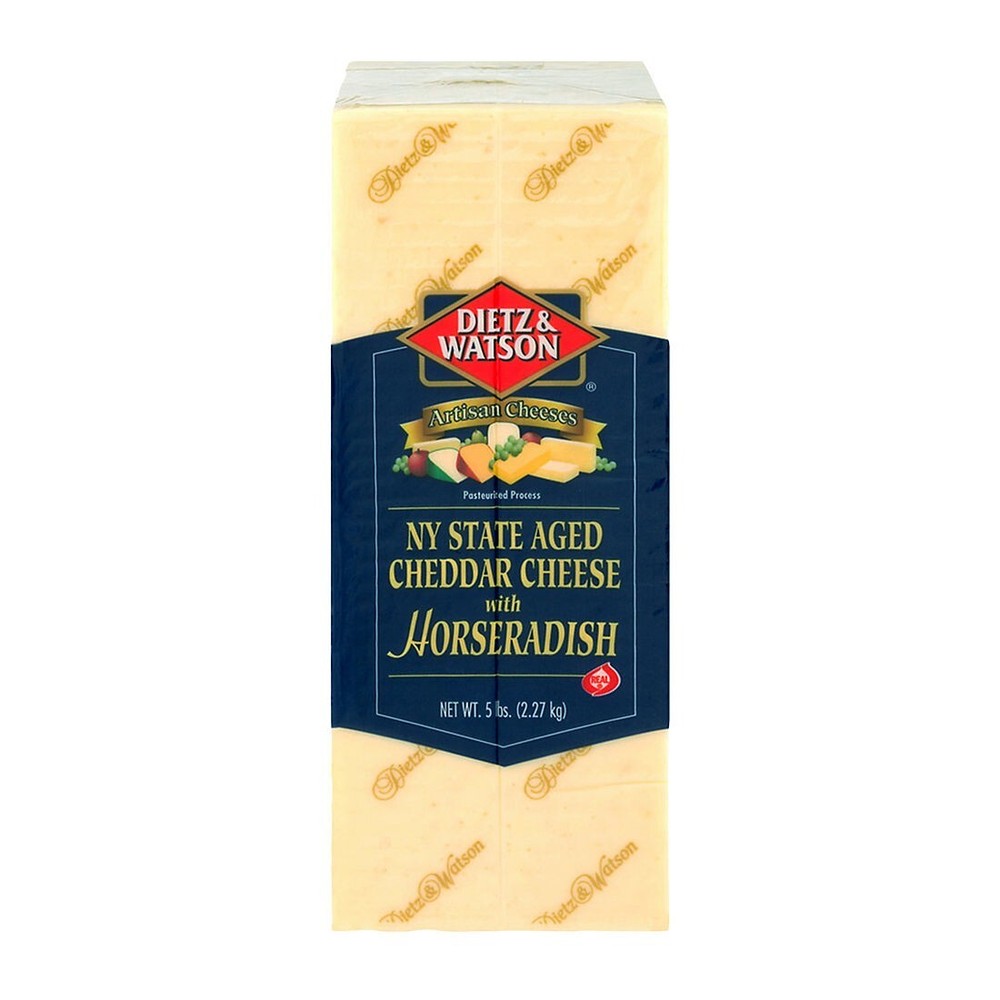 Dietz & Watson Horseradish Cheddar Cheese 3.9 pound Loaf