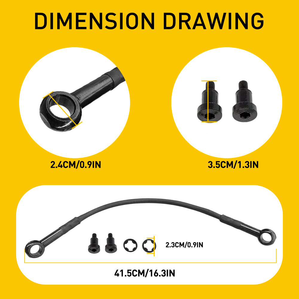 Tailgate Tail Gate Support Stay Cable 16" for 06-14 Honda Ridgeline