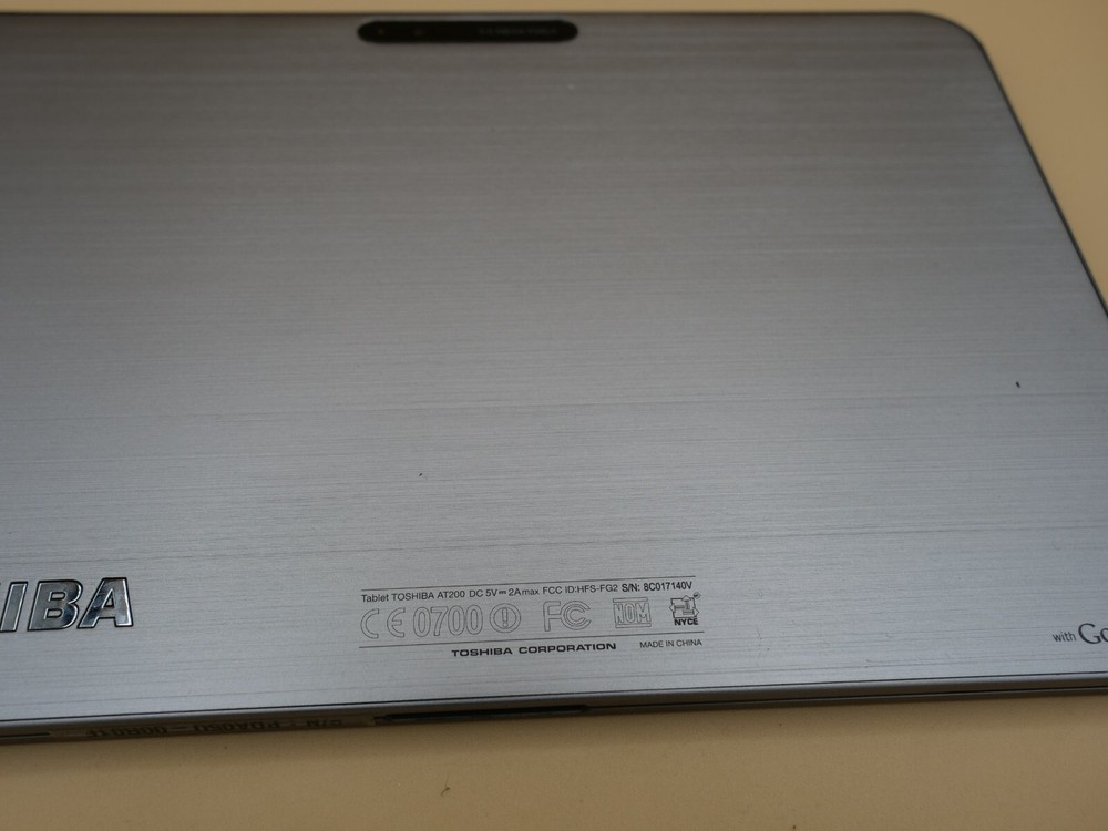 Toshiba REGZA AT200 Tablet