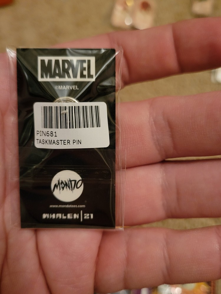 Taskmaster Mondo Enamel Pin Tom Whalen Marvel Comics New
