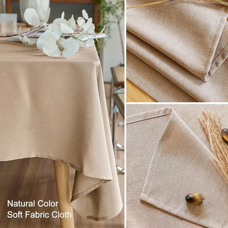 Premium Rectangular Tablecloth Waterproof Durable Washable Dining Parties Events