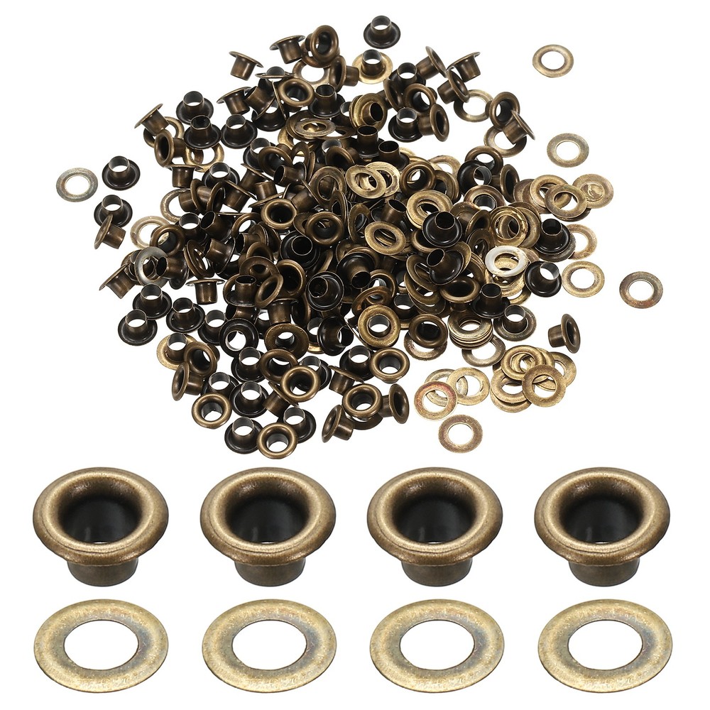 150pcs Metal Eyelets 2.8mm/1/8" Bronze Kit