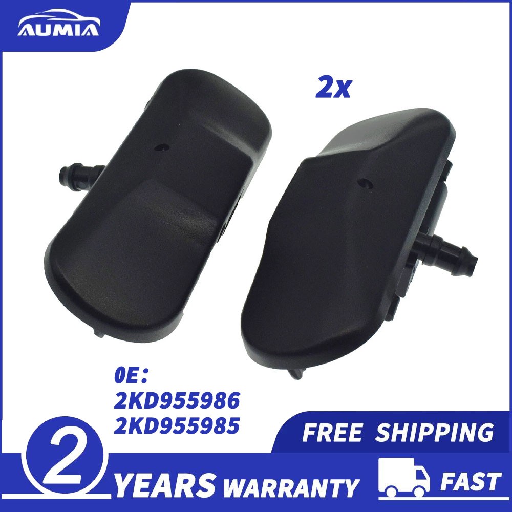Heated Windshield Washer Spray Nozzle Pair For VW Jetta Golf Bettle Audi A4 A6