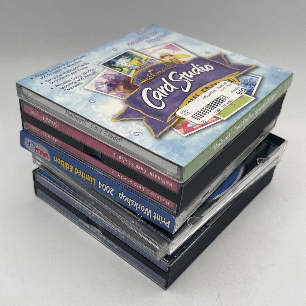 Windows 95 Art Lot PC CD-ROM Software Creative Hallmark Cards & Photo Studio