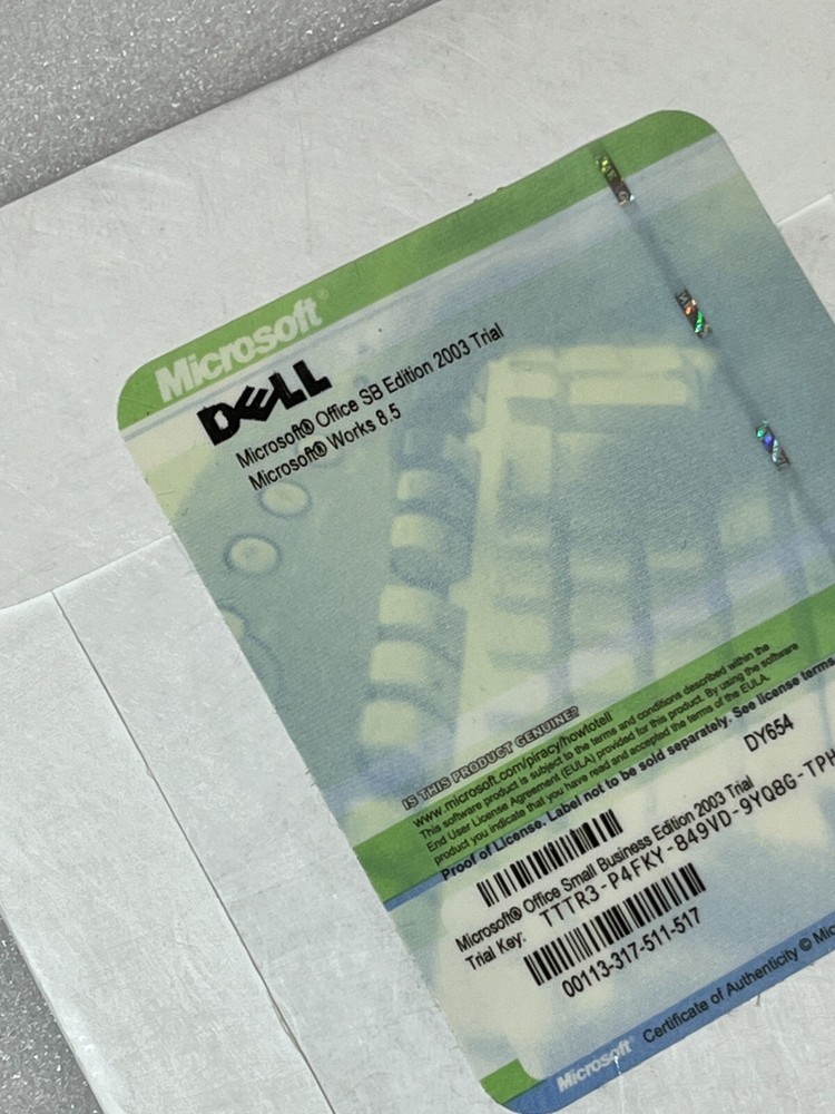 DELL MICROSOFT WORKS 8.5 CD SOFTWARE - BRAND NEW