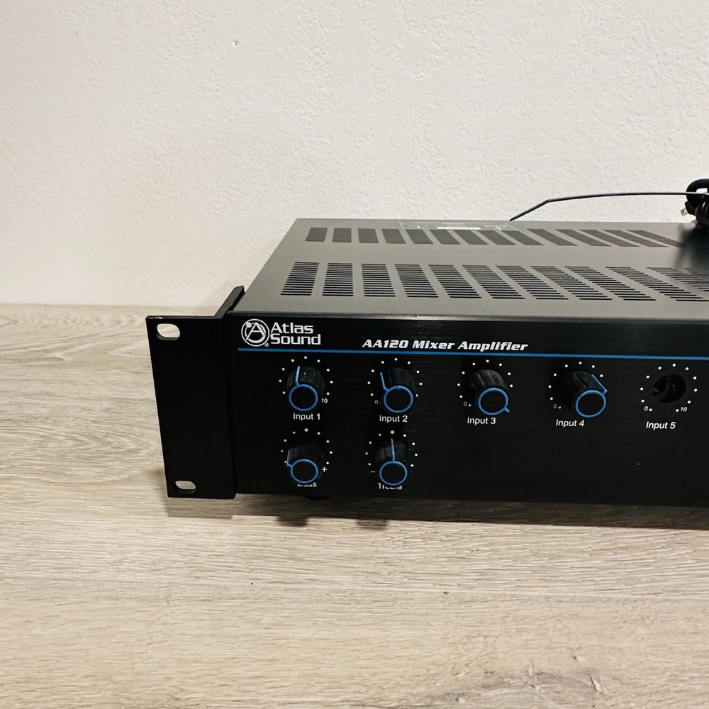 Atlas Sound AA120 120W 6 Input Amplifier-Its missing two knobs