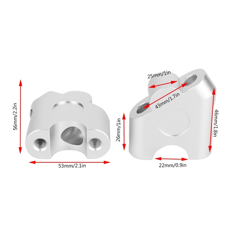 Universal Motorcycle Handle Bar Riser For Comfortable Riding Posture PYHD