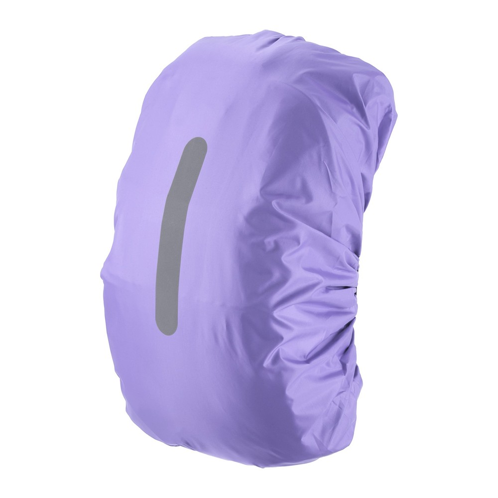 40-50L Waterproof Backpack Rain Cover with Vertical Strap M Purple