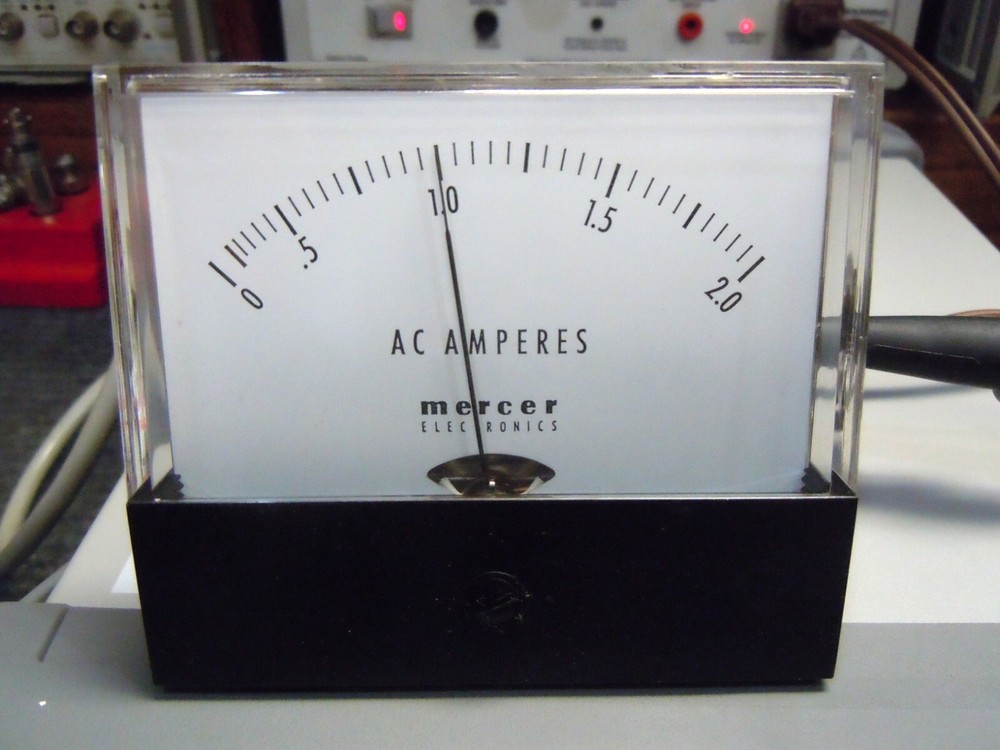 AC Current Panel Mount Meter 0 - 2.0 Amps