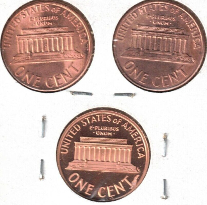 1992-S Lincoln (Proof) with BU P & D Three Cent Types!