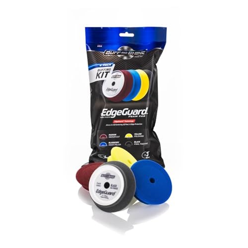- EdgeGuard Foam Buffing Kit - Multicolor - 3" (4 Pack) Multicolor Buffing Kit