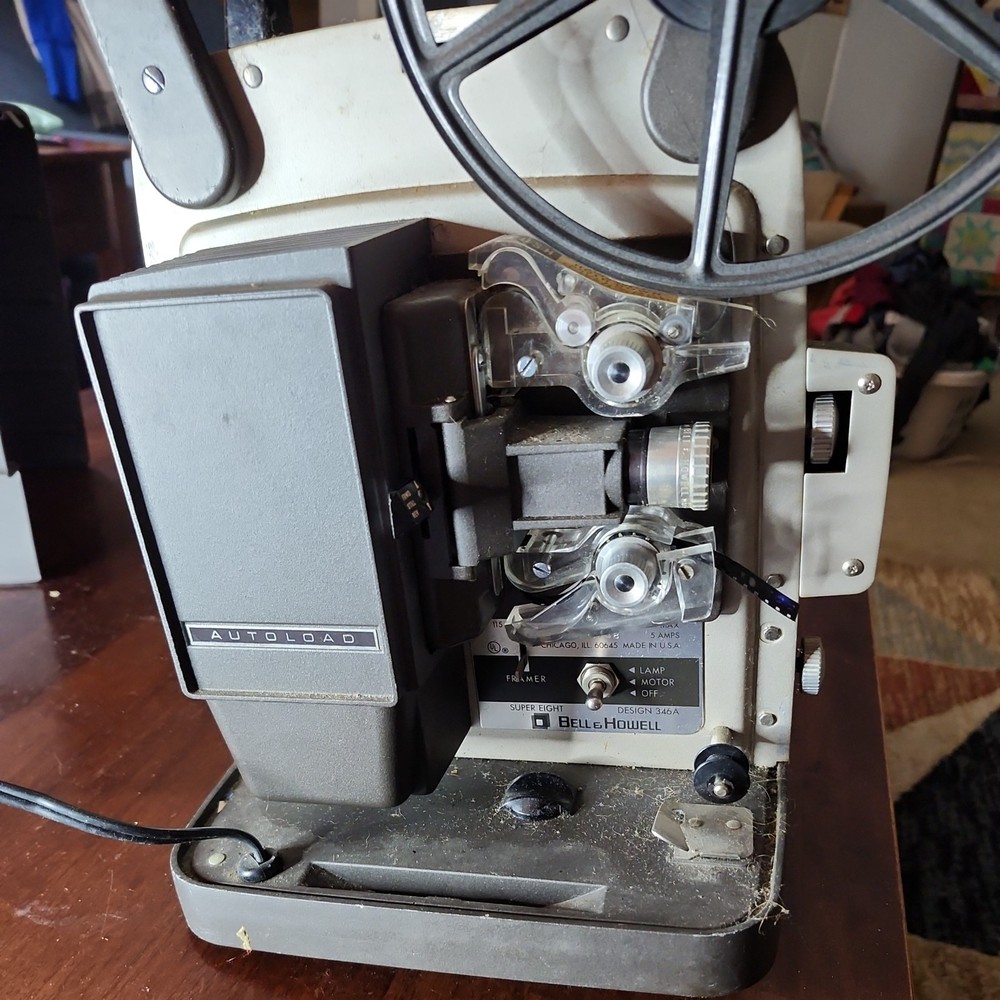 Bell & Howell 346A Super 8 AutoLoad Projector Motor Engages Needs Service