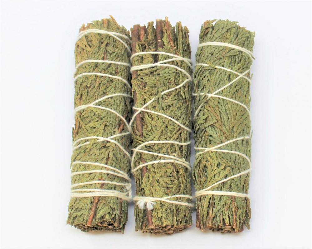 Cedar Sage Smudge: 3 Stick Value Pack! (Herb, House Cleansing Negativity Removal