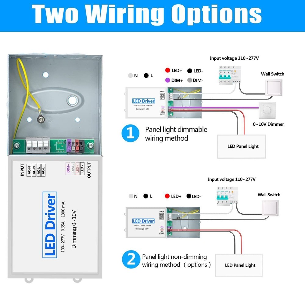 4 Pack 2x4 FT LED Panel Light,75Watt Drop Ceiling Lights, 5000K Daylight White