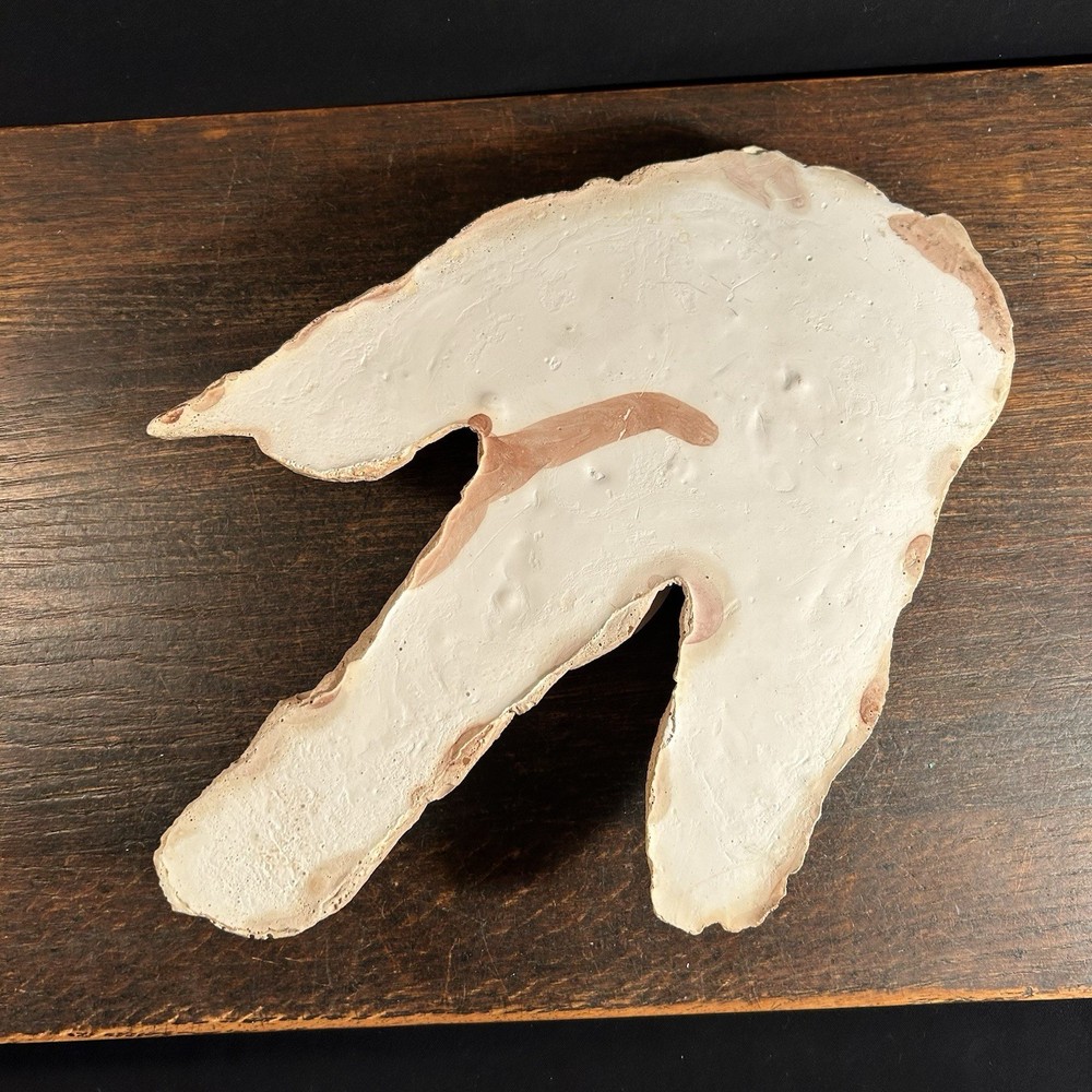 Vintage Dinosaur Footprint Plaster Cast Mold PRIORITY MAIL