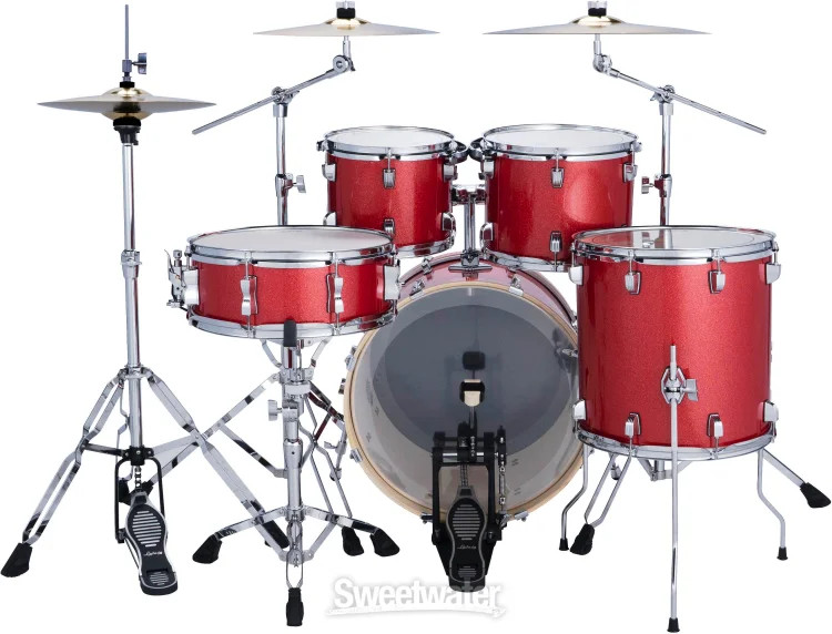 Ludwig Evolution 5-piece Complete Drum Set - Crimson Sparkle