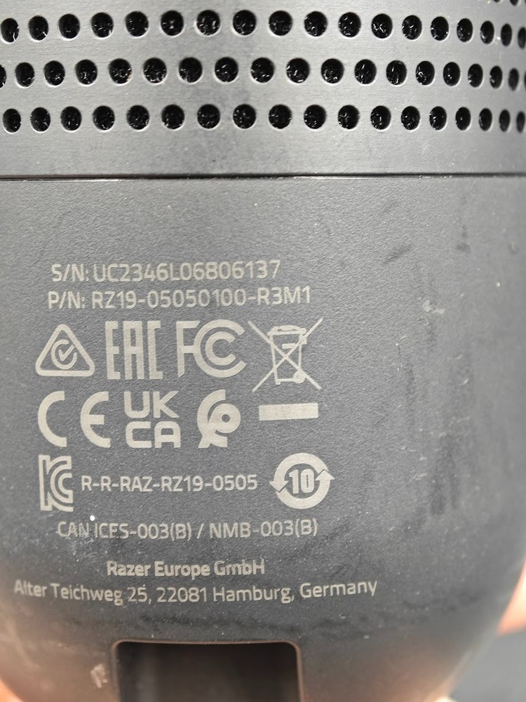 Razer Seiren Mini Microphone Black Used Working