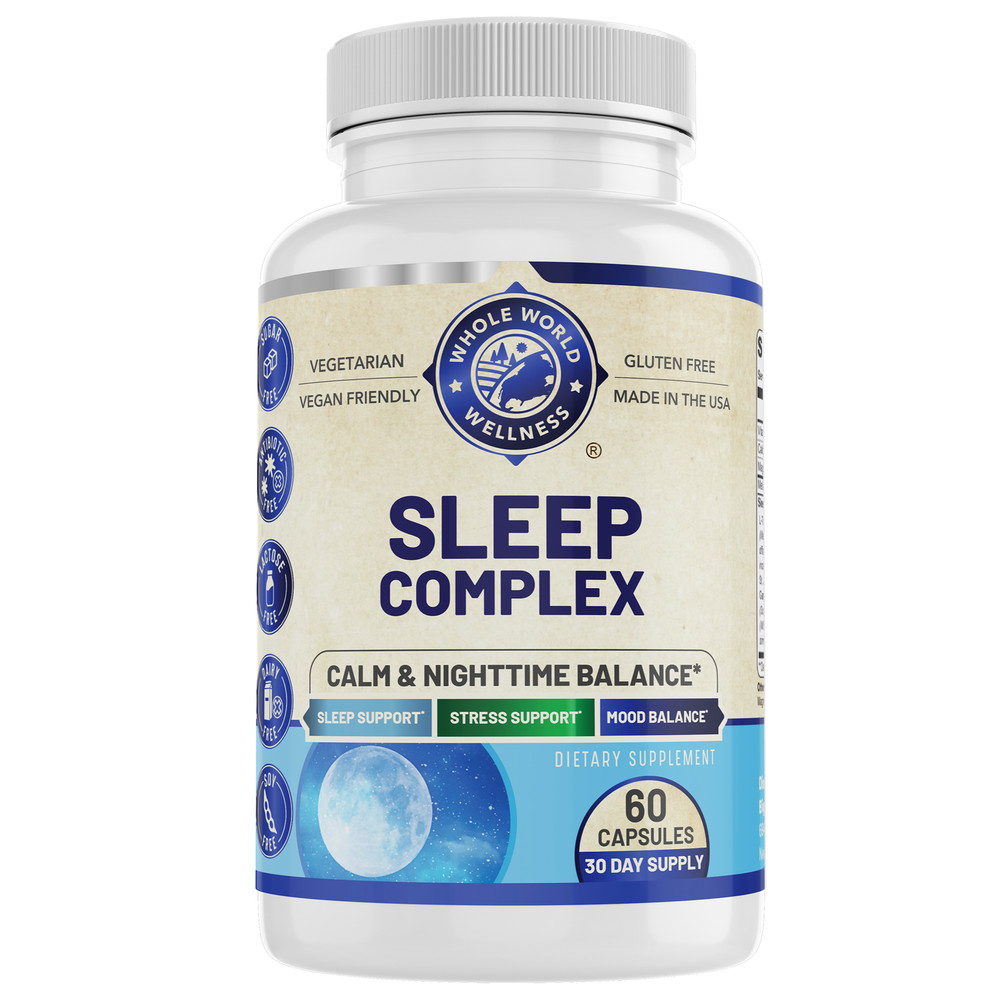 Sleep Complex for Adults. Sleep Support & Restful Sleep Blend. With Melatonin.