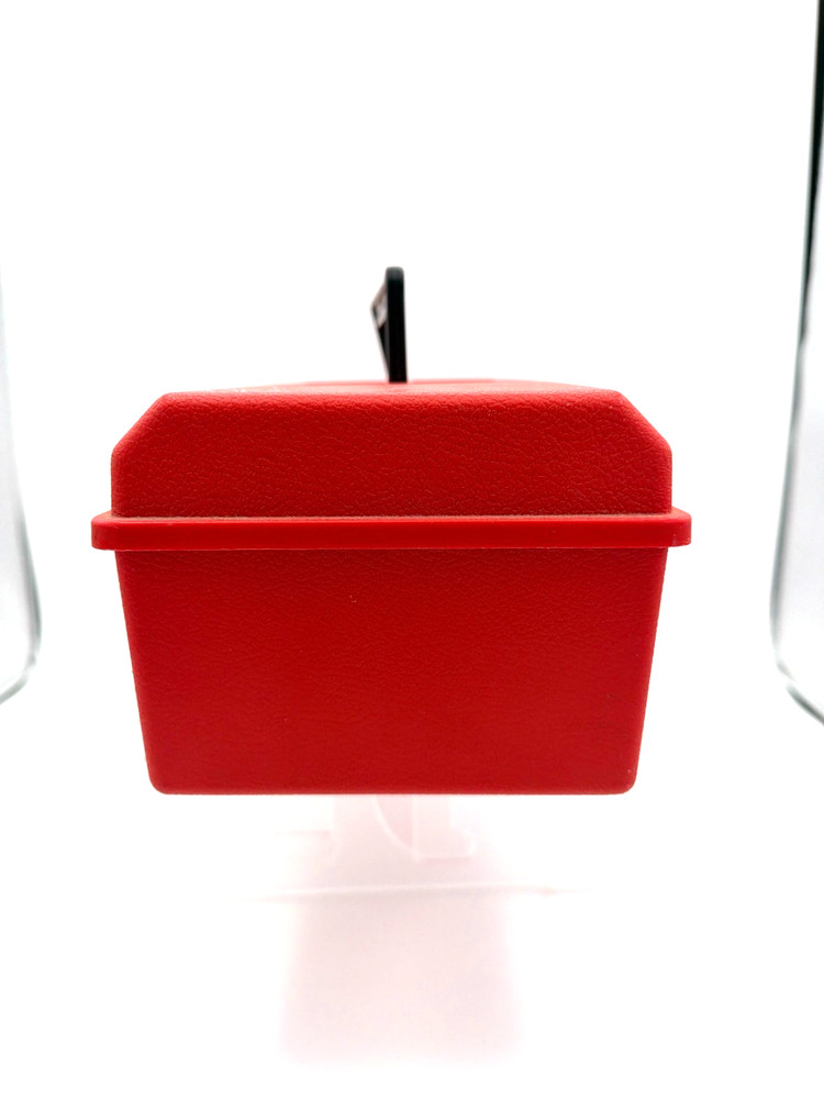 Vintage Akro-Mils Red Plastic Toolbox Tool Box USA w Handle