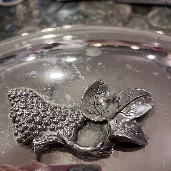 Godinger grape oval serving dish
