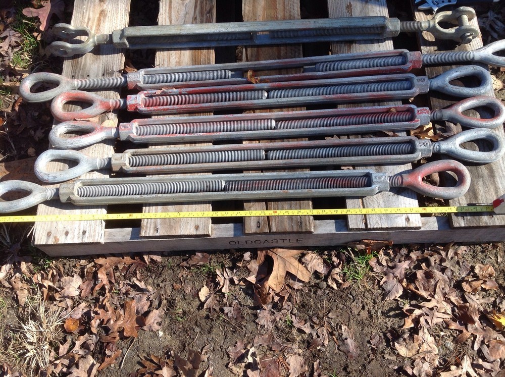 Galvanized Turnbuckle 7/8" Dia 40" Overall