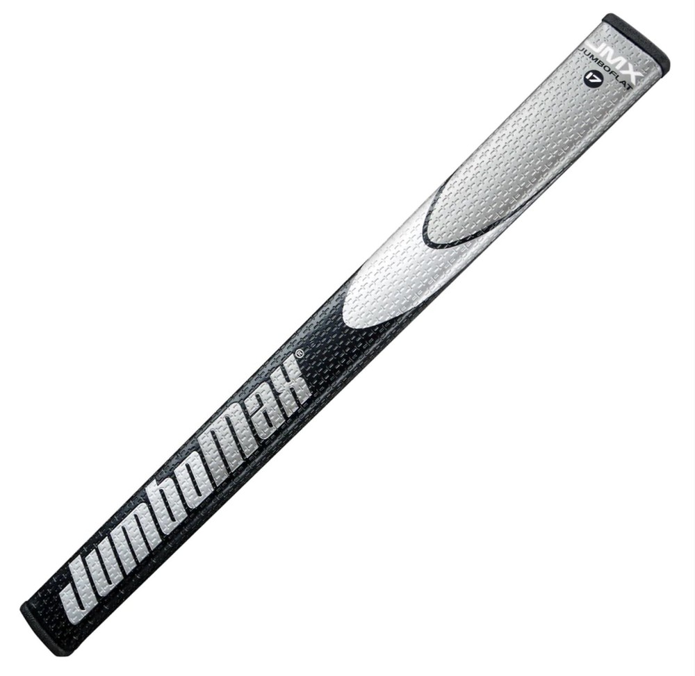 JumboMax Golf Putter Grip JumboFlat 17" Black/Silver
