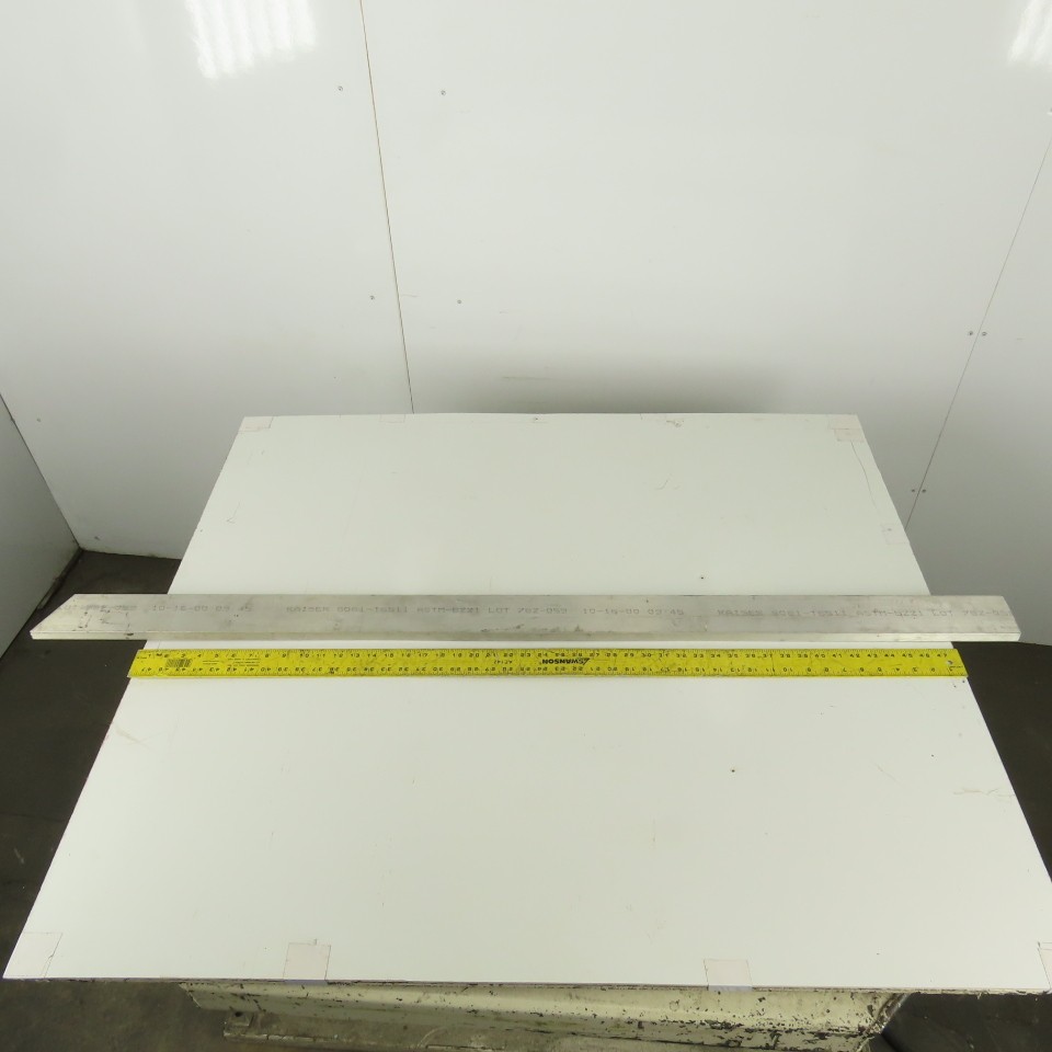 Kaiser 3/4"x 3" Rectangle 6061 T6511 Solid Aluminum Flat Bar x 56" Long