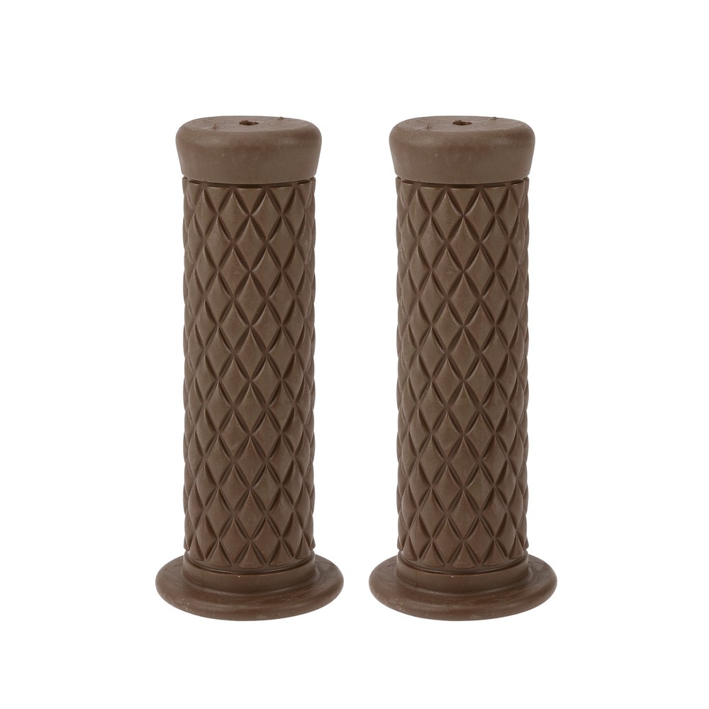1" 25mm Motorcycle Knobs Handlebar Cover TPU Knobs Dark Brown