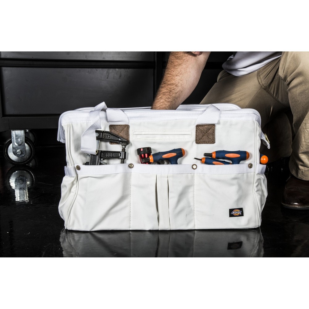 Work Painters Tool Bag 20 inch White Dickies 57041