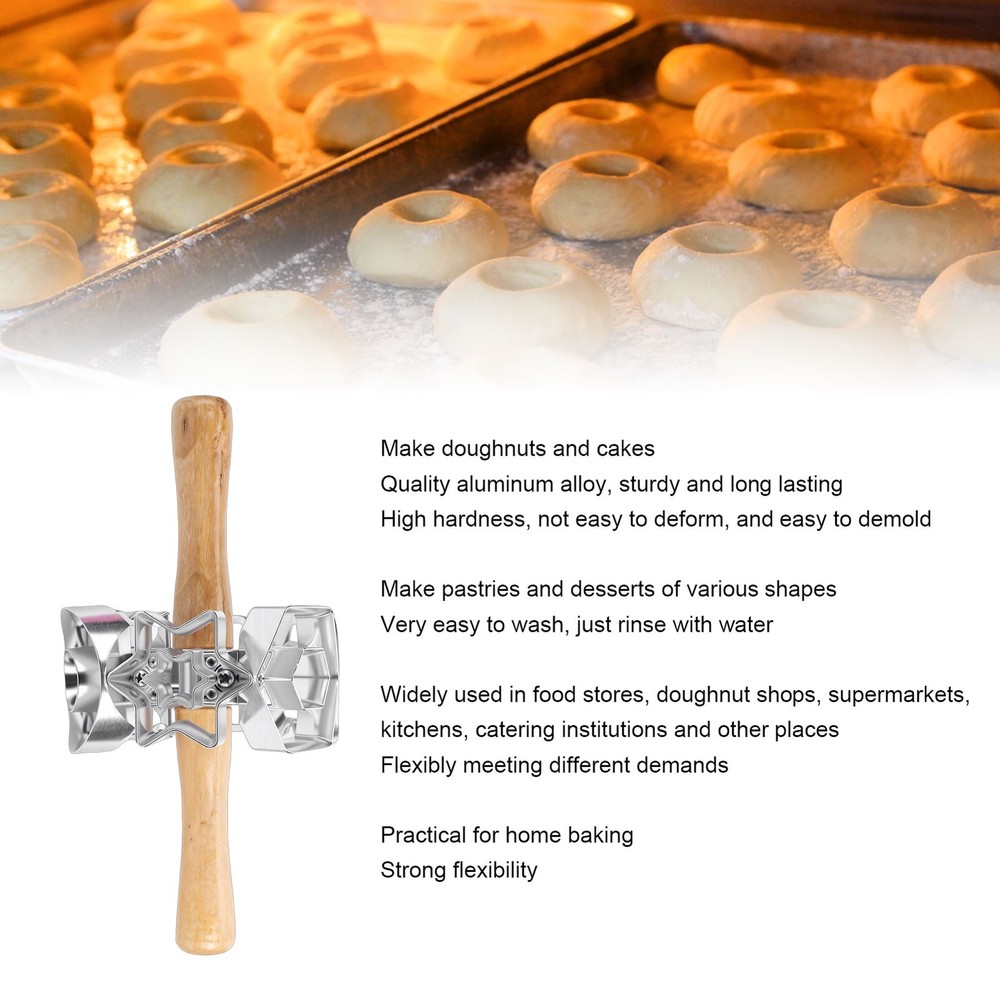 3-Donut Cutter For Easy Baking Demold Kitchen Tool