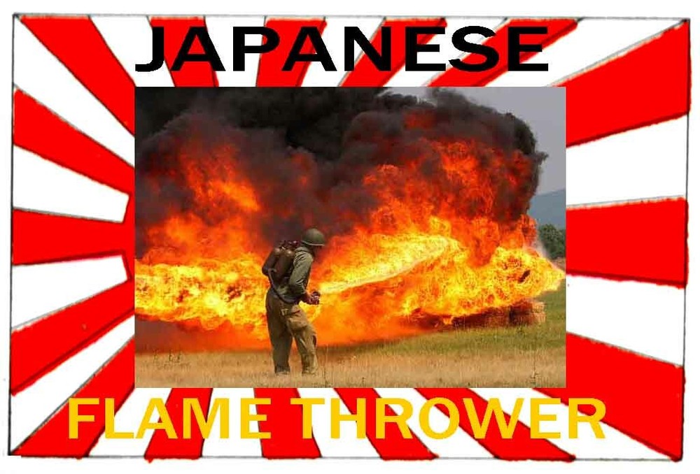 JAPANESE FLAME THROWER PYROTECHNICS  WW 2   CD  MANUAL AND INTELLIGENCE REPORT