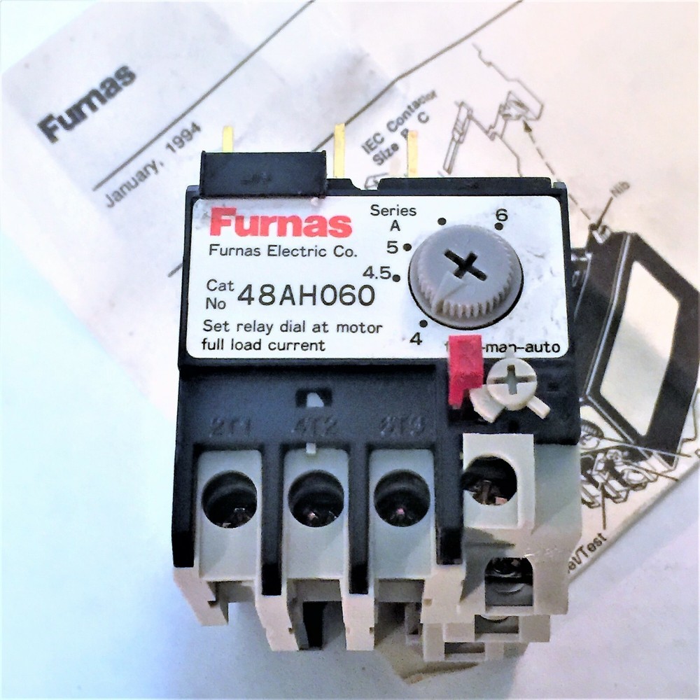 FURNAS 48AHO60 / 4A - 6A ADJUSTABLE OVERLOAD RELAY