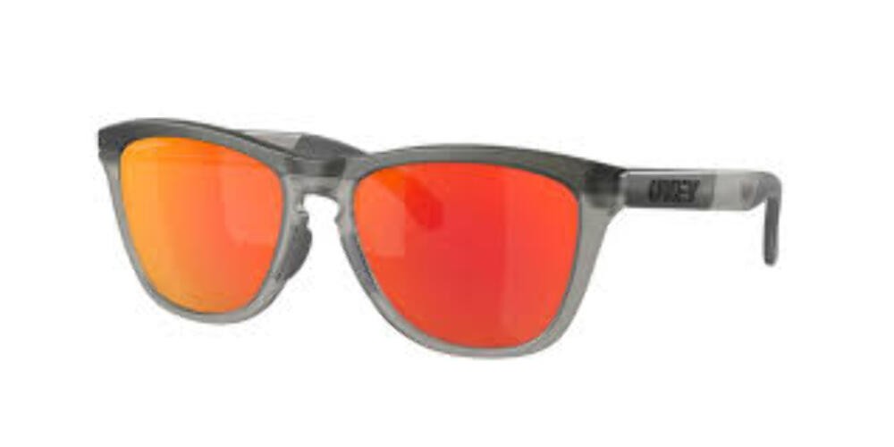 Oakley OO9284A-0155 Frogskins Range A Sunglasses Matte Grey Smoke/Prizm Ruby