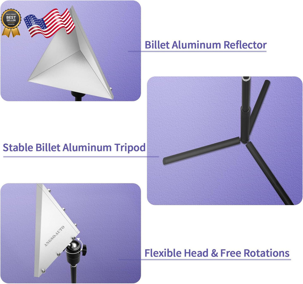 Radar Aiming Corner Reflector Target ADAS Calibration Tool with Stand,ADAS Ca...