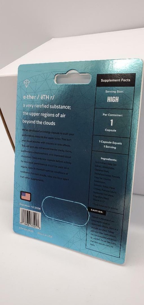 ETHER Male Pill! 6 Capsule DEAL!