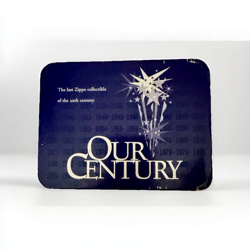 Zippo Lighter Our Century With Box & Paperwork