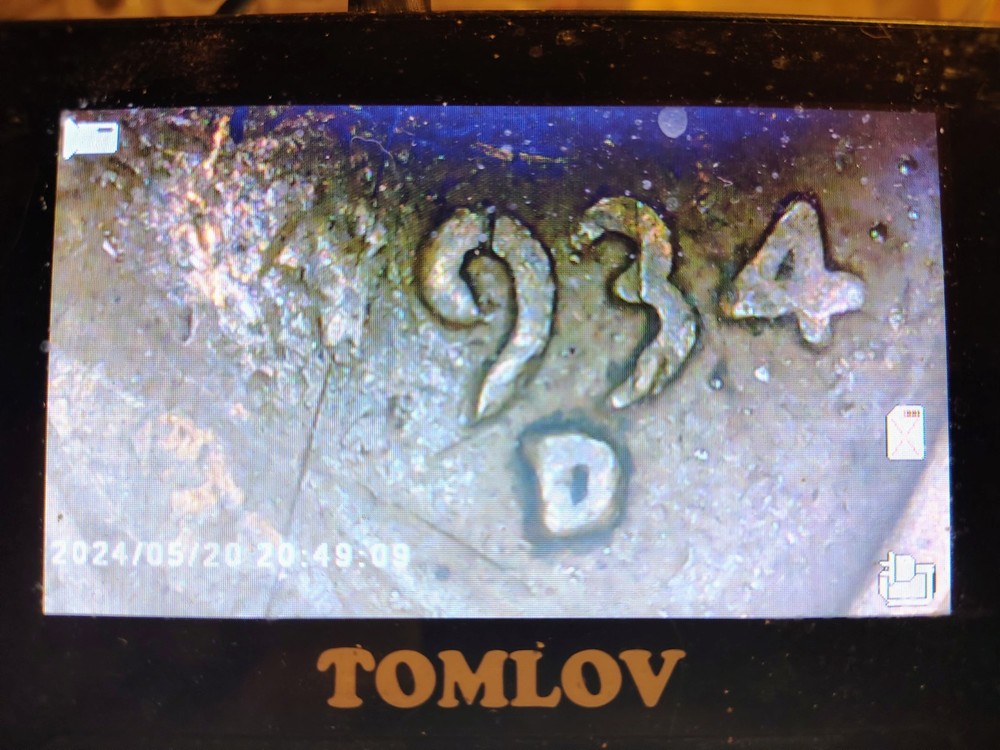 1934 D Wheat Cent Obverse Rim Cut Error