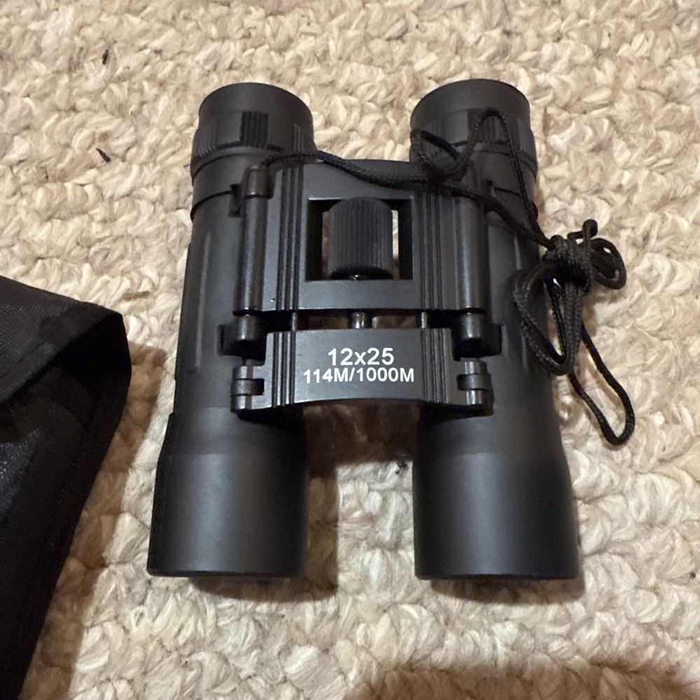 Compact Binoculars 12x25 with Carry Case