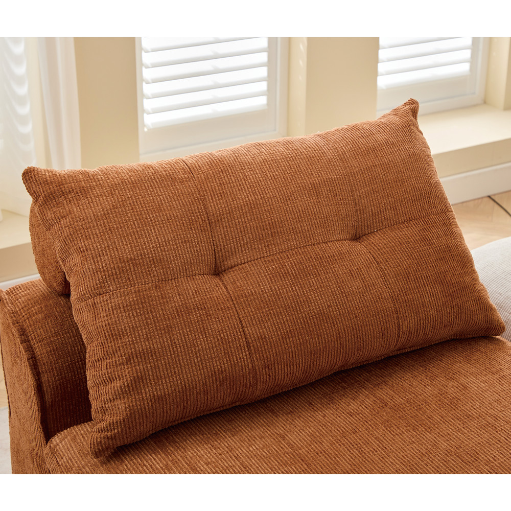 [NEW ARRIVED] [VIDEO PROVIDED]Modular Sofa,No Armrests,At will DIY,Soft Chenille