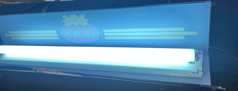 Genesee Beer And Ale Extremely Rare Pool Table Light, Great Condition 38” Works