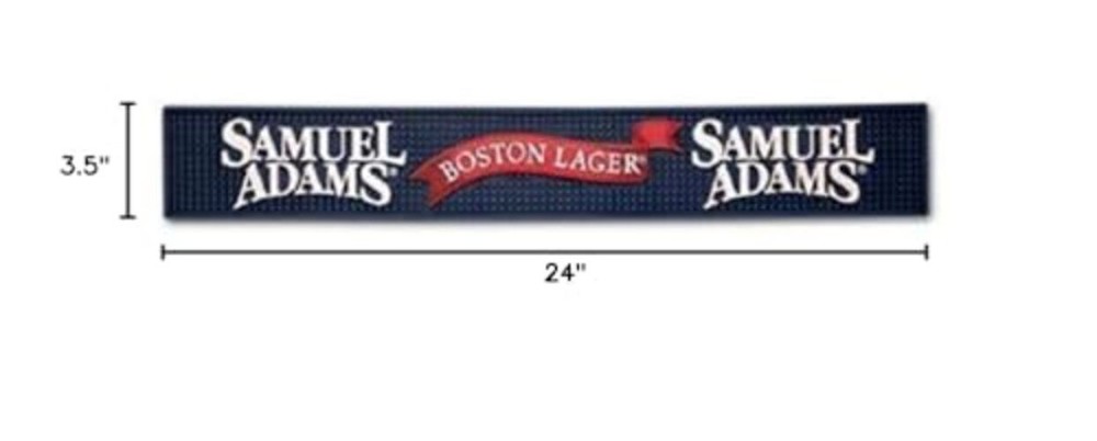 Samuel Adams Professional Bar Mat, Single Piece Rubber Construction,