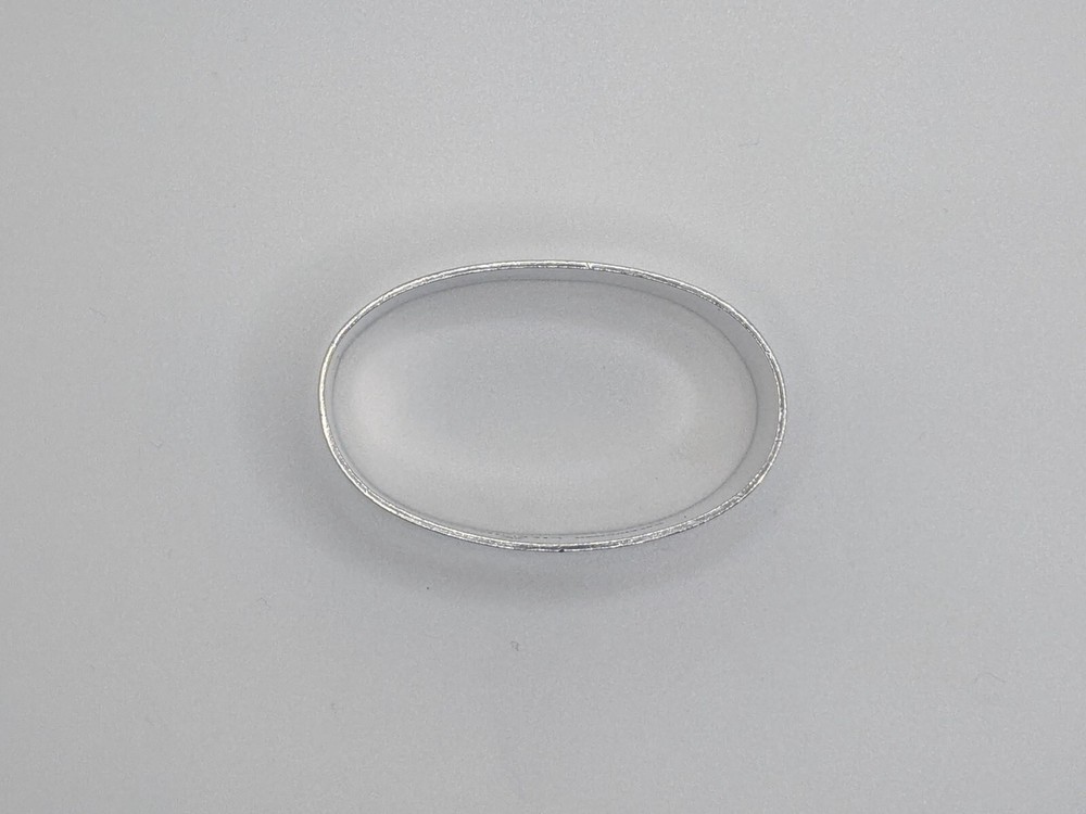Vintage Danish Sterling Silver Oval Napkin Ring plain band